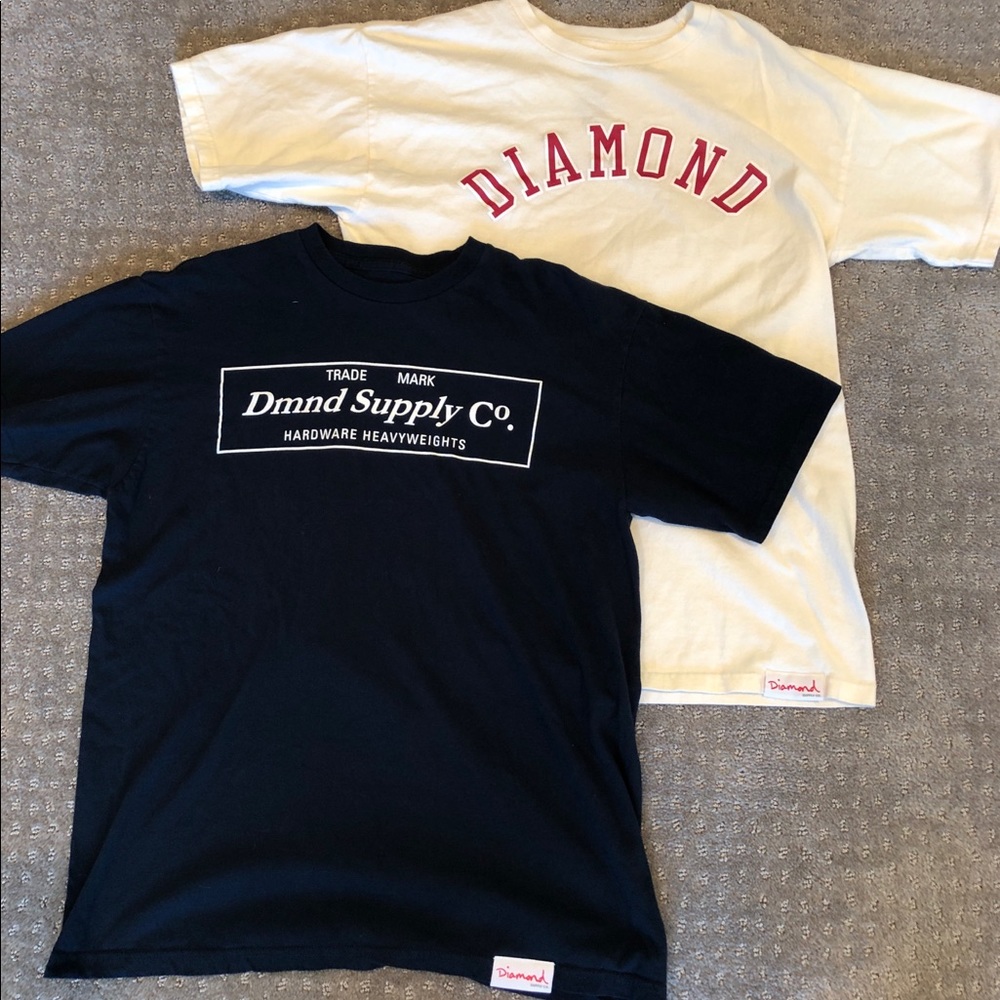 Set of (2) DIAMOND Supply Co. MENS T-Shirts